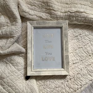 NEW 5x7 Picture Frame White Wood Silver Modern